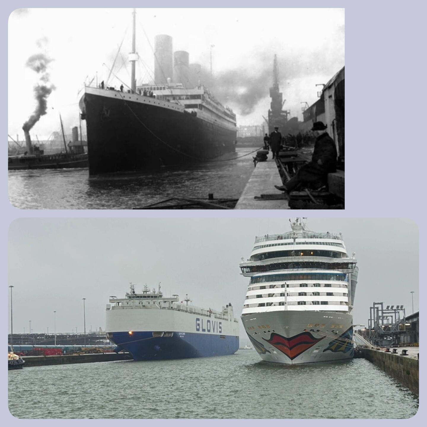 Unser Liegeplatz liegt am gleichen Terminal wie damals die Titanic