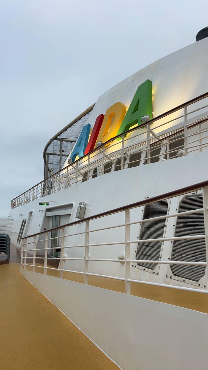 Spaziergang auf dem Schiff