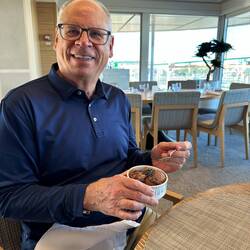 Didn't take him long to remember where to find the chocolate gelato