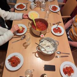 Abendessen: Paprikagemüse mit Reis