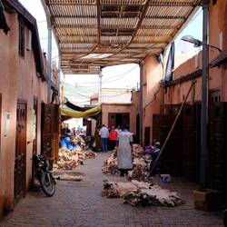 Billiges Leder wird hier versteigert