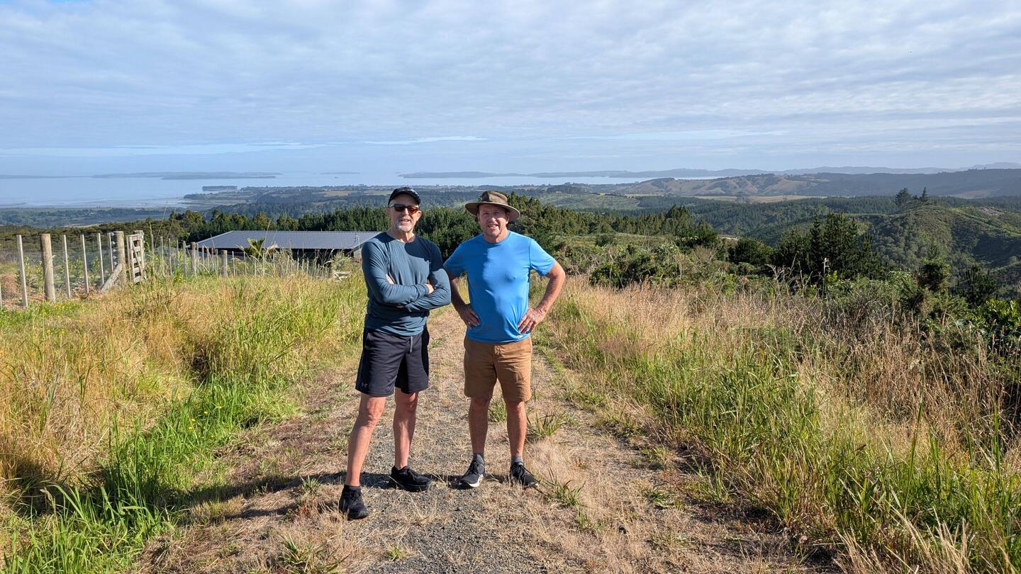 View from the hill behind Katja and Steve's place