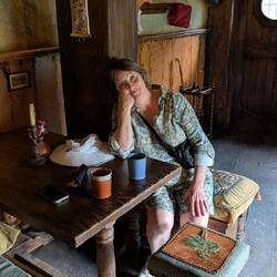 Ginger beer at the Green Dragon Pub