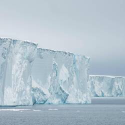 A76C ... looks like multiple icebergs but it's all one big tabular — Weddell Sea, Antarctica.