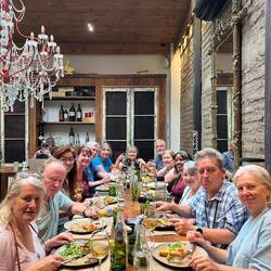Wine tasting luncheon at the Bocanariz restaurant.