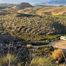 Kurz vor Águila finden wir ein einsames Plätzchen für die heutige Nacht ...