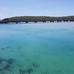 Bridge over Burrill Lake (where we stayed)