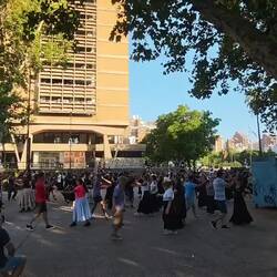 Hier wird ein argentinischer Volkstanz eingeübt