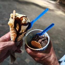 Eis zählt in ARG zu Grundnahrungsmitteln und ist sehr lecker