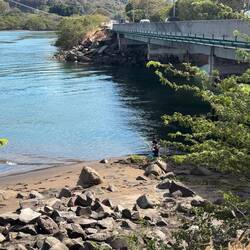 Zoom in for a view of simple; brings me back to when Z was this age and loved to fish off the bank.