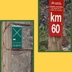 Wanderweg auf ehemaligem Bahndamm. Allerdings fuhr hier nie ein Zug lang.