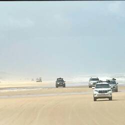 Bundesstraße am Strand