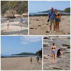 The walk along the coast