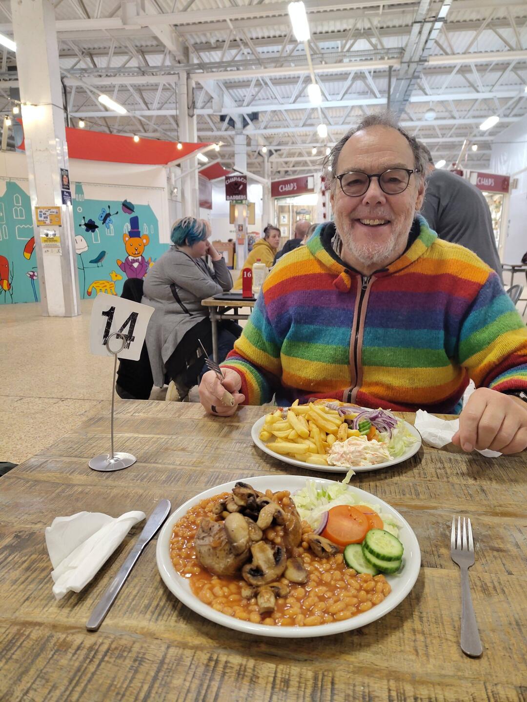 Little Tommy Tucker's food stand served hearty portions at Ellesmere Port Market Food Court