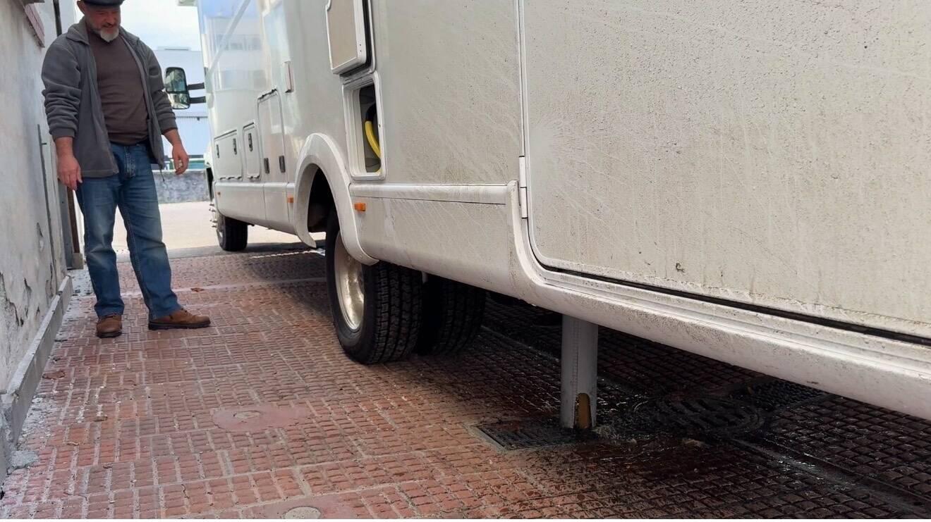 Entsorgung klappt auch wieder über das Fallrohr