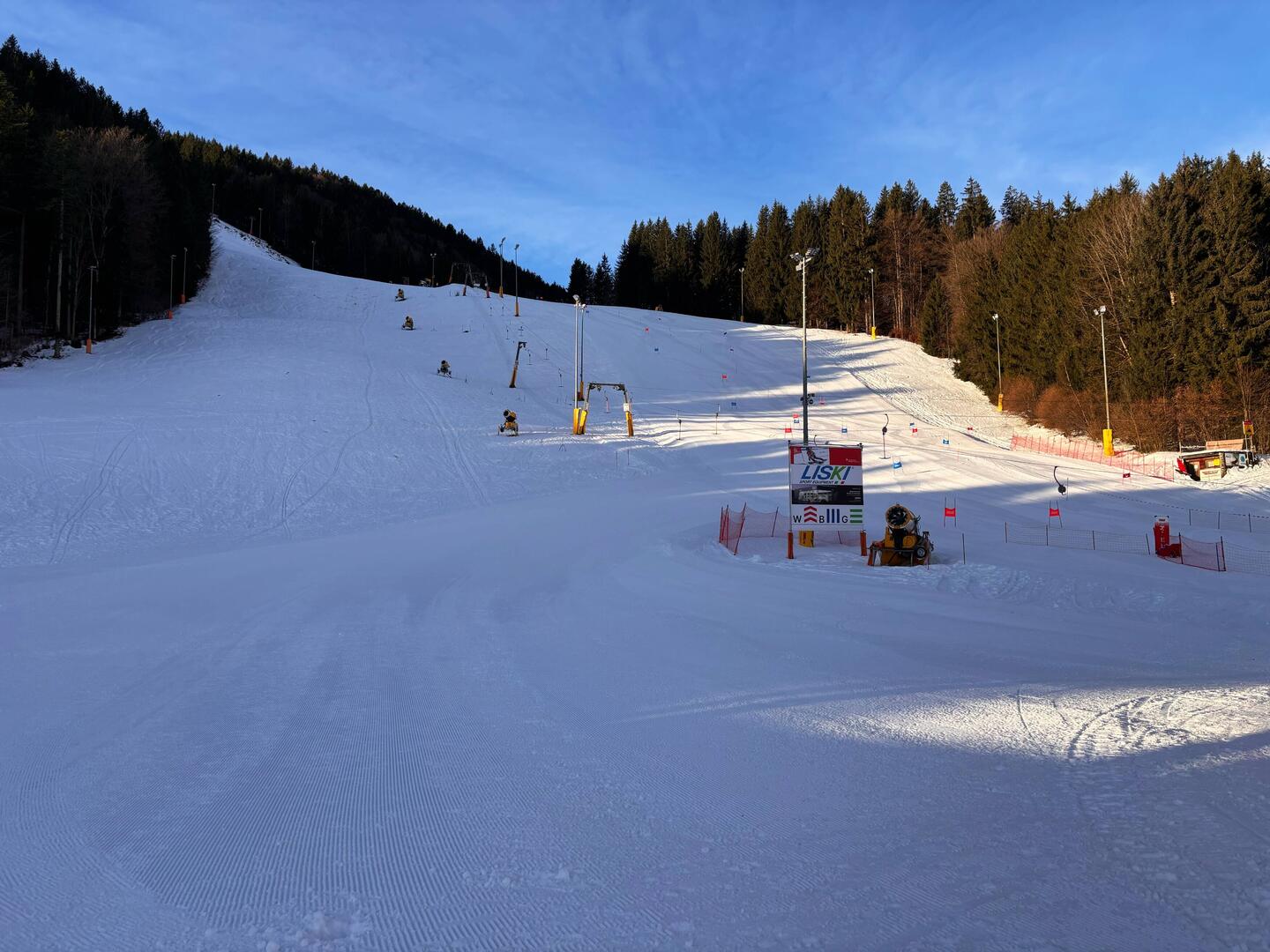 Blick auf den Sonnbilchl Trainingshang