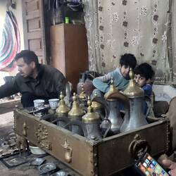 Shy kids hiding behind the coffee pots. Also, wherever in the world, TikTok and Instagram are a must