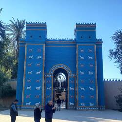 The big blue reconstruction of Ishtar Gate, Babylon