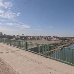 An inter city caravan crossing the Euphrates
