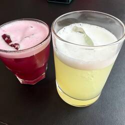 Cocktail mit Gletschereis