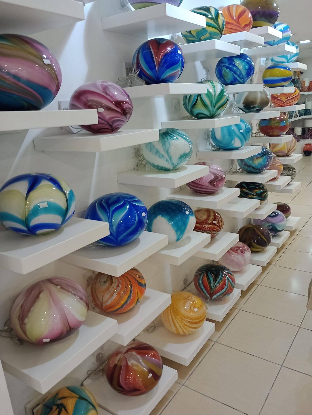 Mdina Glass display