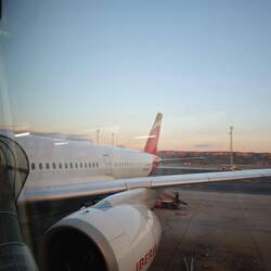 letztes Sonnenstrahlenhaschen nach der Ankunft in Madrid