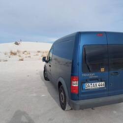 Immer wieder Haltebuchten von wo aus man auf die Dünen kann.