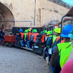 The trolley we rode on the tour.