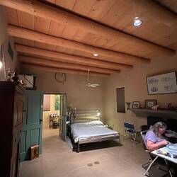 Our diggs for a few nights. Alain's guest cottage main room.