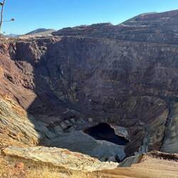 Lavender Pit, open copper pit mine.
