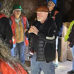 Our tour guide, Dave, talking about mining.