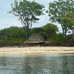 Curious and elaborate circular tiered 'thing' with a path around it and to and from