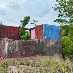 The only remaining building