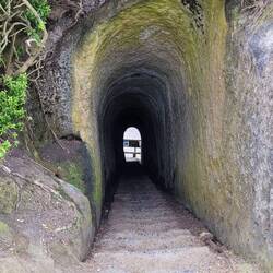 Der Tunnel zum Strand