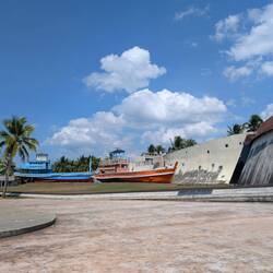 Die nachgestellte Welle 🌊 vom Tsunami