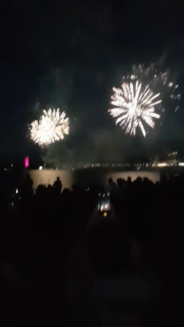 New Years Eve fireworks over Lake Burley Griffin