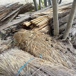All the makings of thatched roof panels