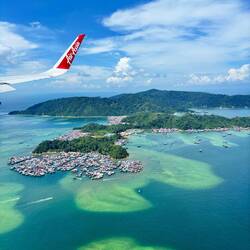 Landeanflug Kota Kinabalu