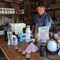 The owner was comfortable until coffee snobs wanted more. He's now stressed seeking judge's approval