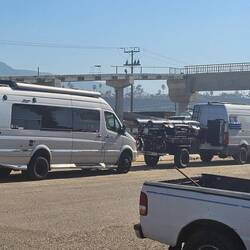 Stopped for lunch at roadside fruit stand
