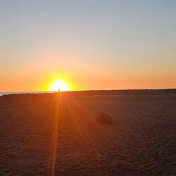 Sunset on our first night