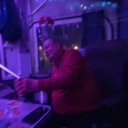 Das Geburtstagskind in Aktion