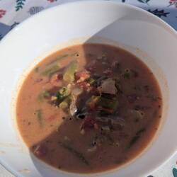 Das ist die Pizzasuppe