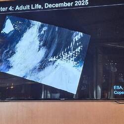 Viele Eisbrocken brechen ab