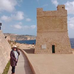 One of the watchtowers used to warn of invaders and give the people time to flee to a fortified city