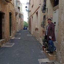 Oliver at our townhouse door