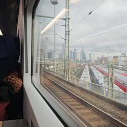 Abfahrt aus Frankfurt