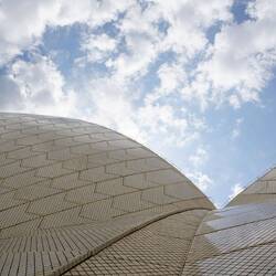 Views showing the tiles (just under 1 million) that cover the roof