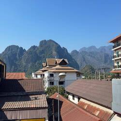 Aussicht aus dem Hostel