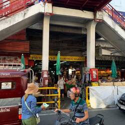 May, our guide, took us to markets and cafes. We took a short ride in the red taxi.